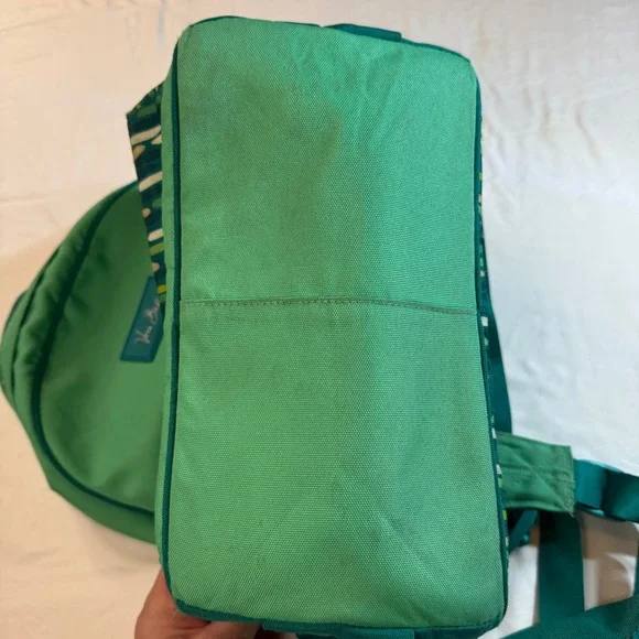 Vera Bradley Disney Parks Mickey Mouse Green Canvas Backpack Travel Bag - Picture 4 of 7